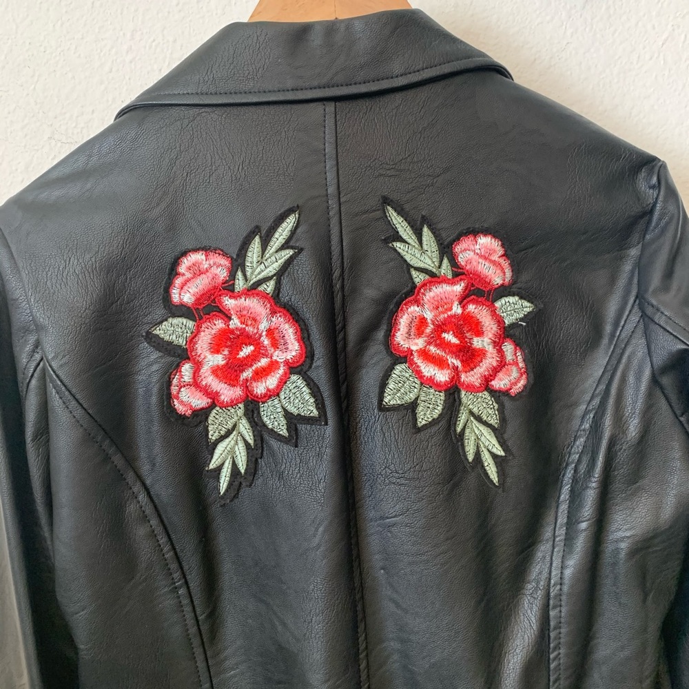 Cisono Embroidered Patch Rose Jacket - image 5